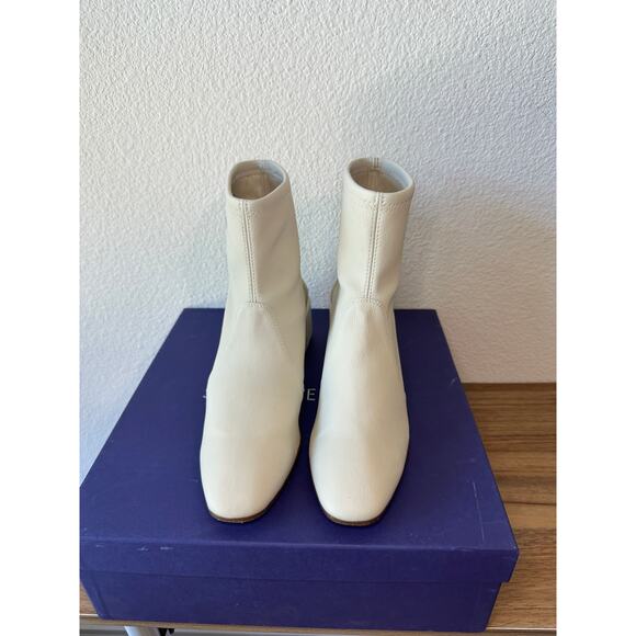 Stuart Weitzman Accordion Snow Plonge Stretch Ankle Boots, Size 7 - Picture 3 of 5